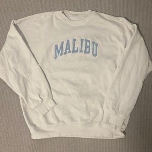 Blue and white Brandy Melville crewneck